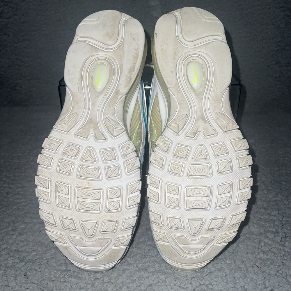 Nike Air Max 97 Easter Sneakers Women 9.5 Running Shoe White Volt Pink CW7017100 - Picture 5 of 7